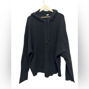 Aerie Black Knit Hoodie
